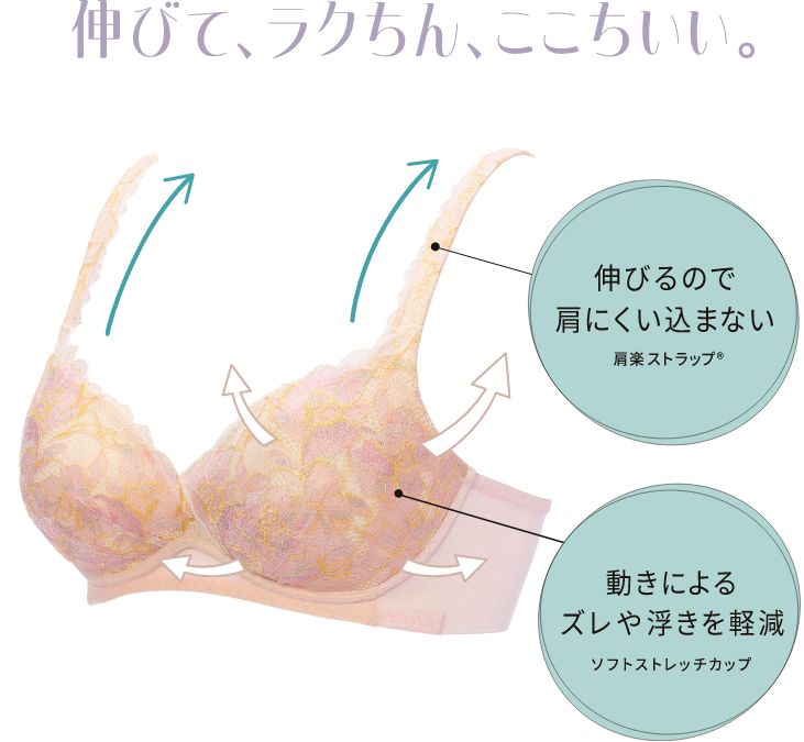 伸びて、ラクちん、ここちいい。